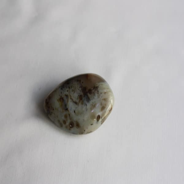 سنگ عقیق تامبلر بوتسوانا قهوه ای 127 گرم