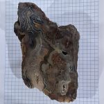 سنگ عقیق دکوری اسلایس زئود قهوه ای 594 گرمی