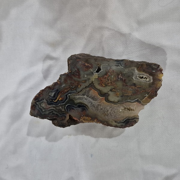 سنگ عقیق دکوری اسلایس زئود قهوه ای 594 گرمی