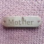 پلاک نقره 925 مادر 5 قیراط