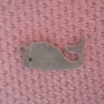 گردن آویز نقره 925 طرح نهنگ 2 قیراط