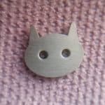 خرج کار دستبند نقره 925 طرح گربه 3 قیراط