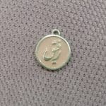 گردن آویز نقره 925 کلمه رفیق میناکاری 12 قیراط