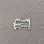 آویز دستبند نقره 925 طرح گربه 2 قیراط